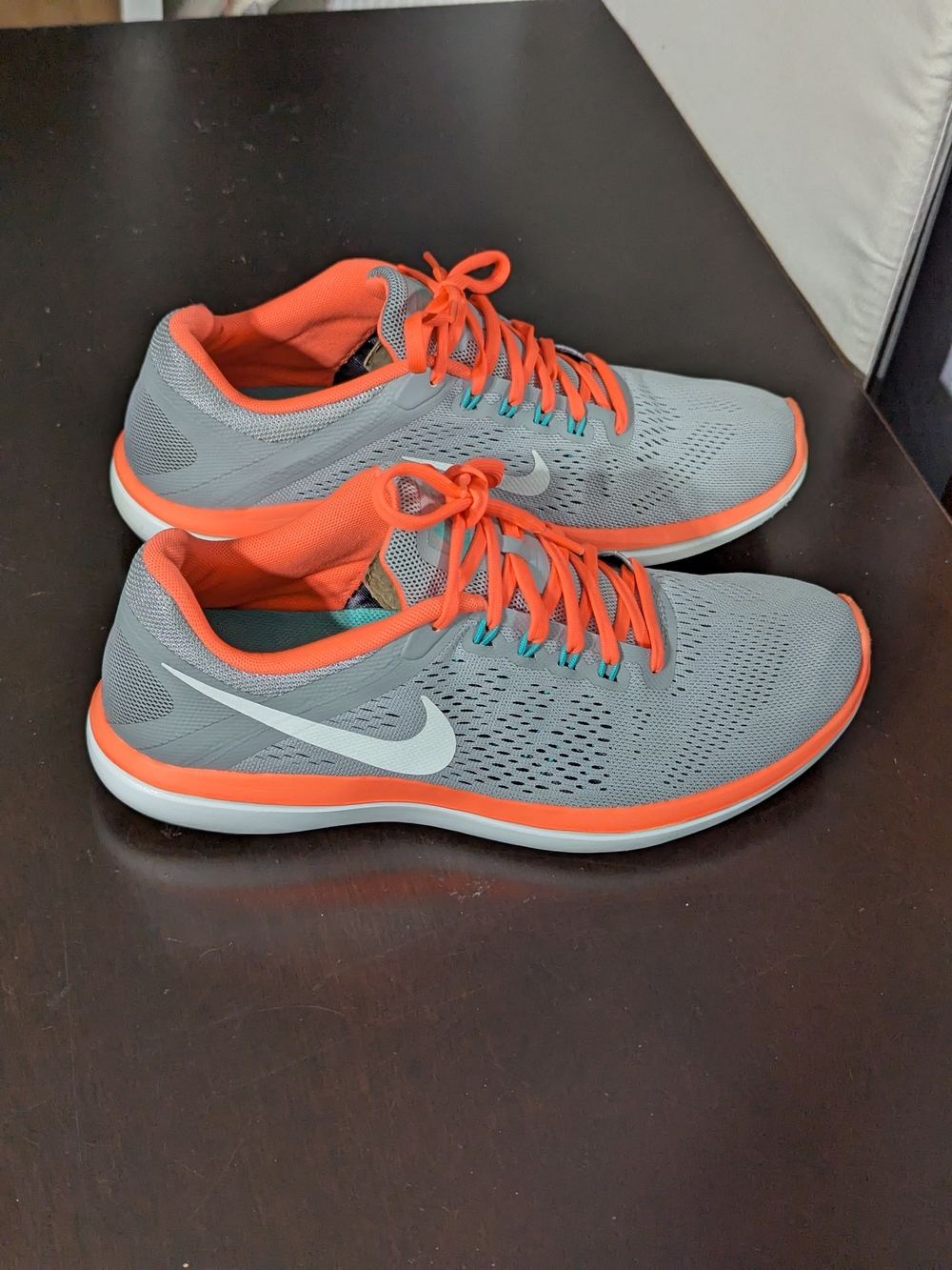 Nike Women’s Gray and Orange Training Sneakers